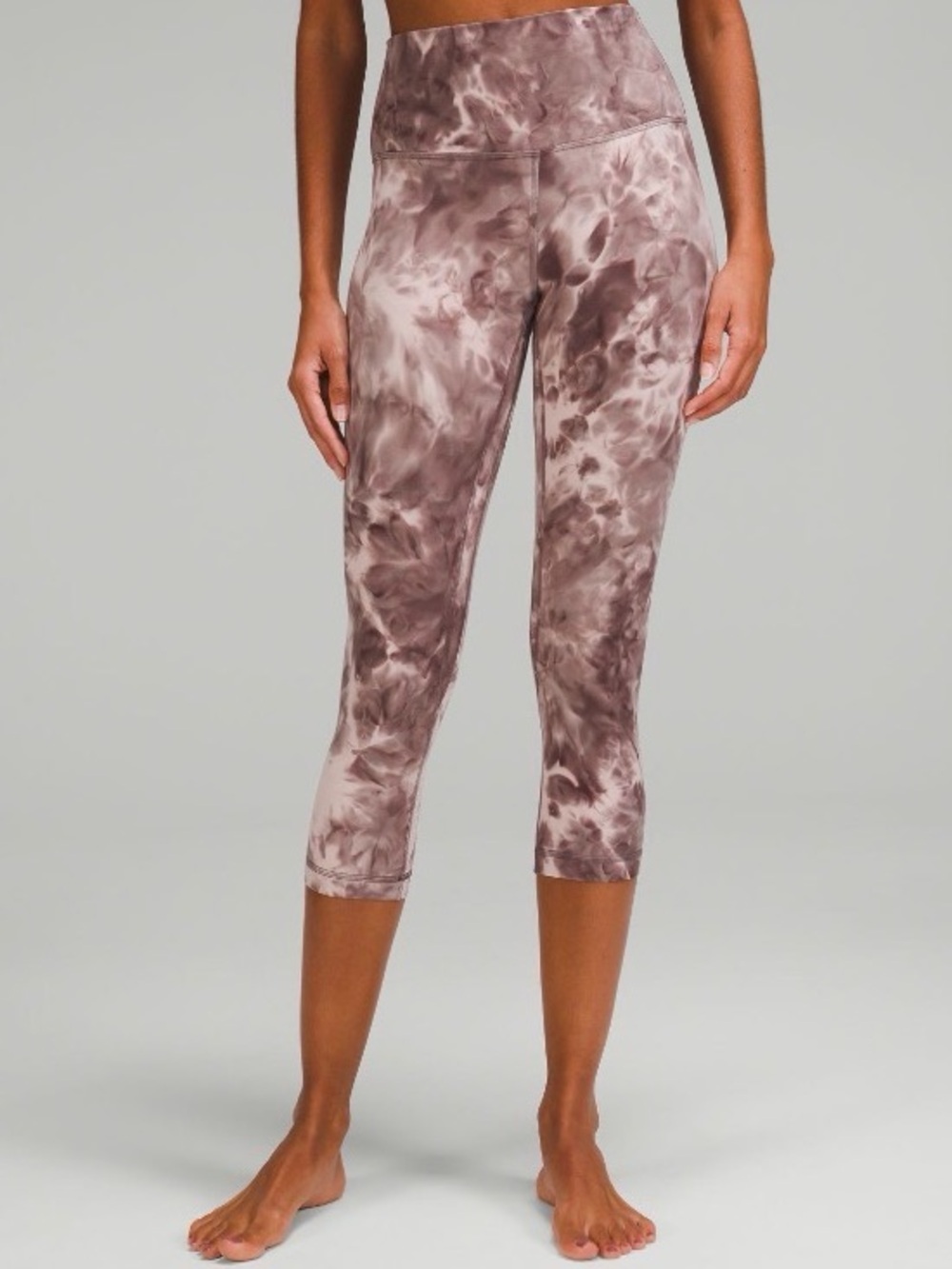 Lululemon Align High-Rise Crop Capris - Mauve Tie-Dye 21” inseam
